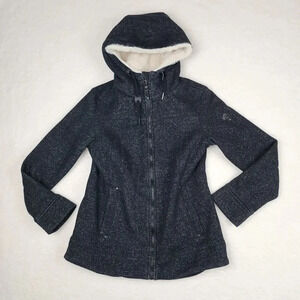 1 Madison Expedition Heritage Collection Jacket Women's S Black Faux Fur Hooded